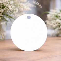 Yuvarlak  Süblimasyon Termoplast Anahtarlık